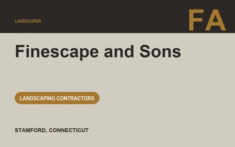Finescape and Sons in Stamford, Connecticut