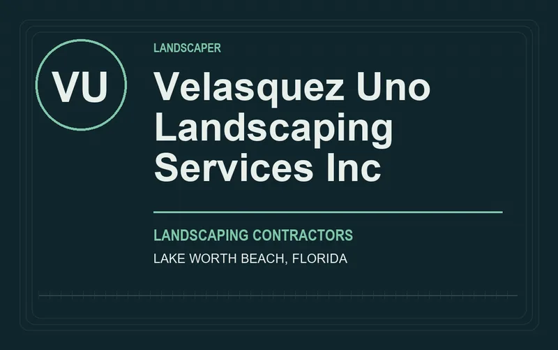 Velasquez Uno Landscaping Services Inc in Lake Worth Beach, Florida