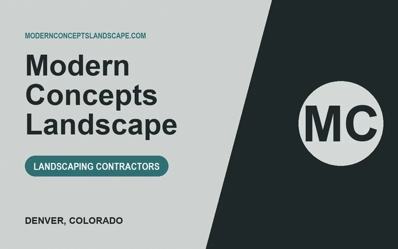 Modern Concepts Landscape in Denver, Colorado