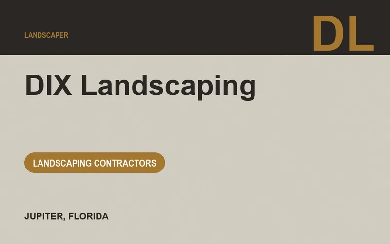 DIX Landscaping in Jupiter, Florida