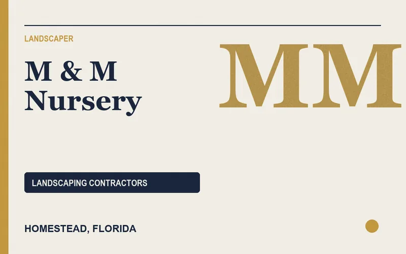 M & M NURSERY in Homestead, Florida