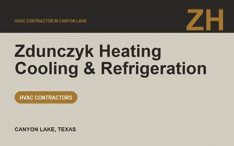 Zdunczyk Heating Cooling & Refrigeration in Canyon Lake, Texas