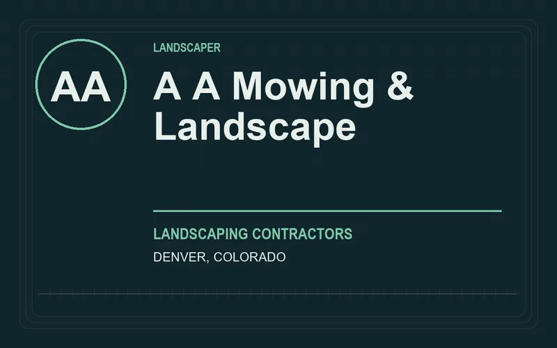 A A Mowing & Landscape in Denver, Colorado