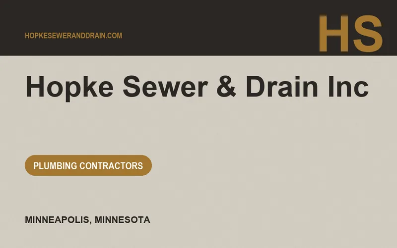 Hopke Sewer & Drain Inc in Minneapolis, Minnesota