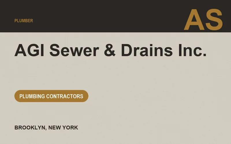 AGI Sewer & Drains Inc. in Brooklyn, New York