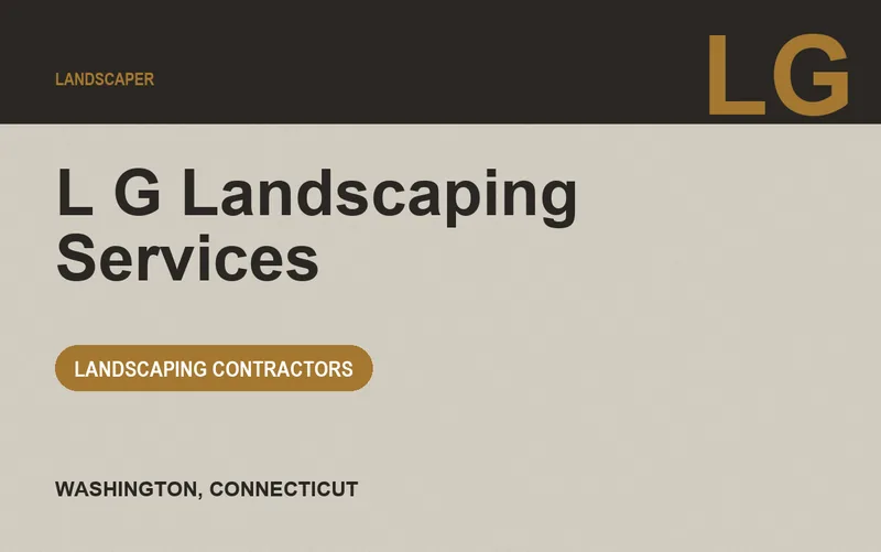 L G Landscaping Services in Washington, Connecticut