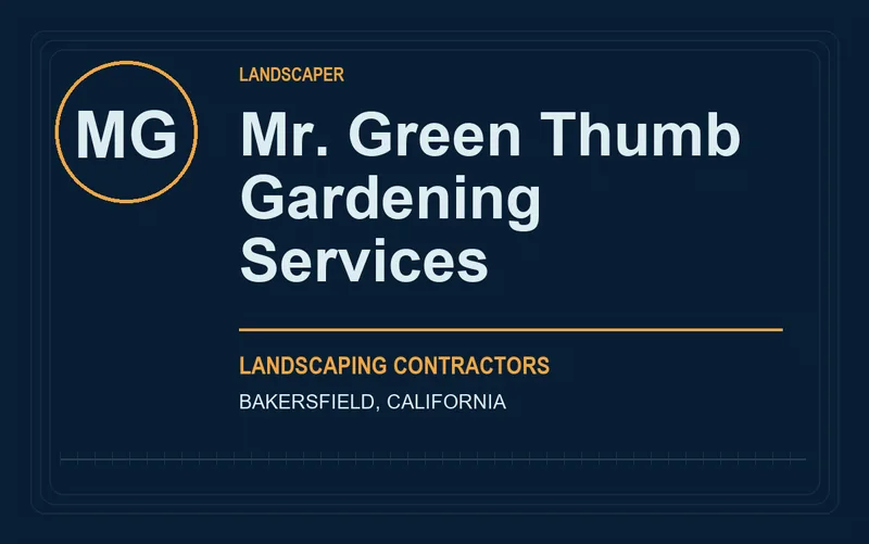 Mr. Green Thumb Gardening Services in Bakersfield, California