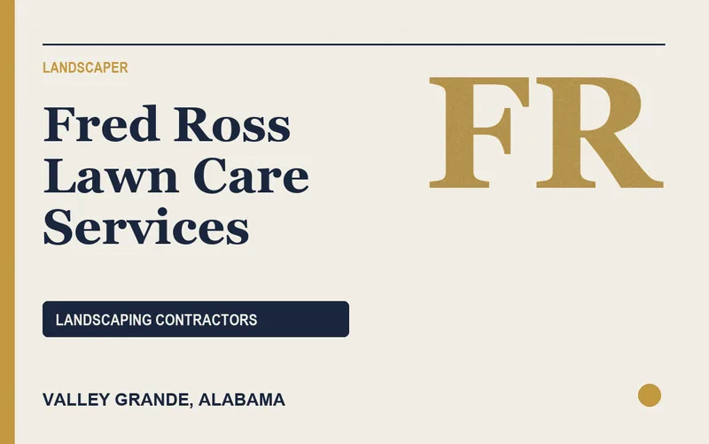 Fred Ross Lawn Care Services in Valley Grande, Alabama