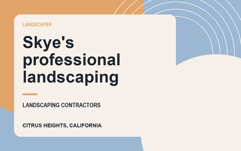 Skye's professional landscaping in Citrus Heights, California