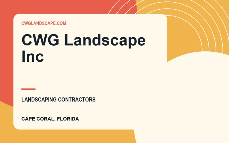 CWG Landscape Inc in Cape Coral, Florida