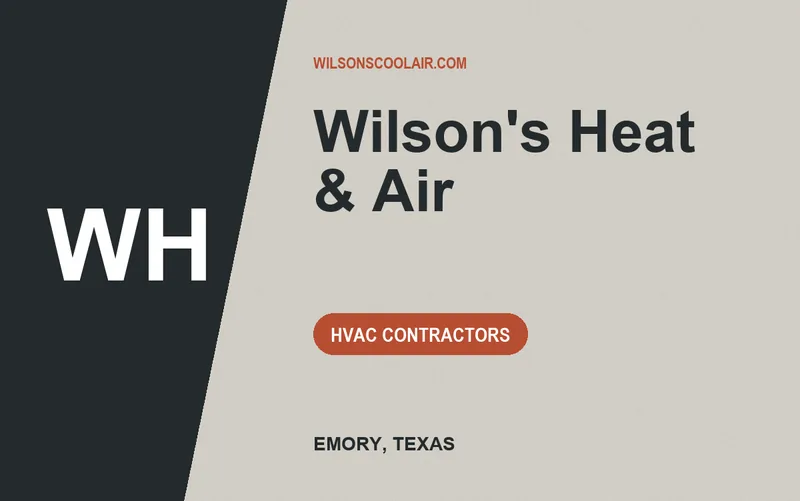 Wilson's Heat & Air in Emory, Texas