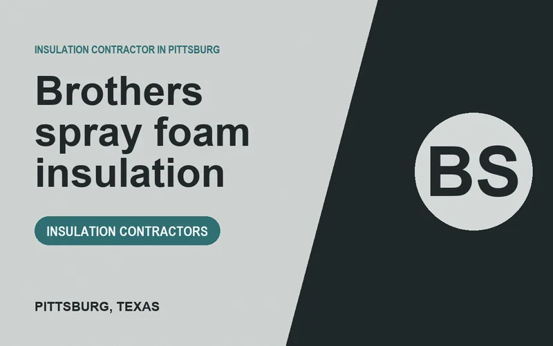 Brothers spray foam insulation in Pittsburg, Texas