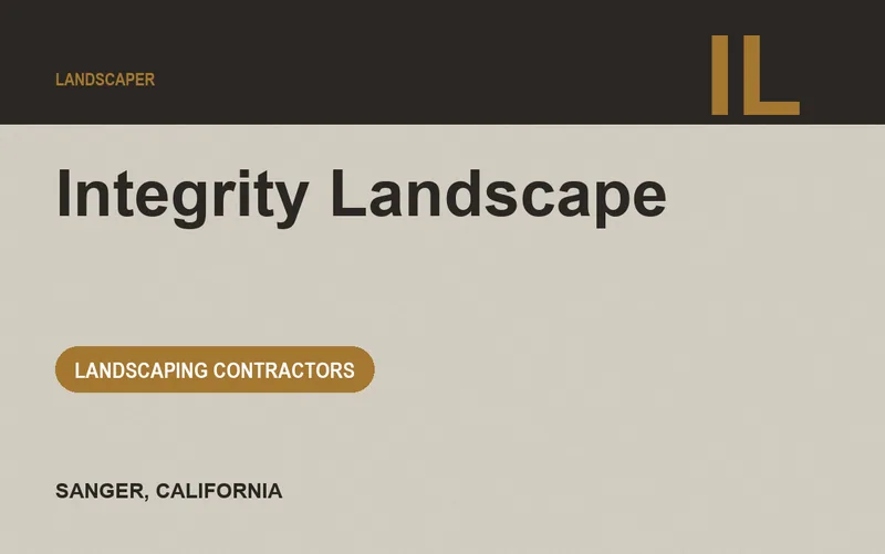 Integrity Landscape in Sanger, California