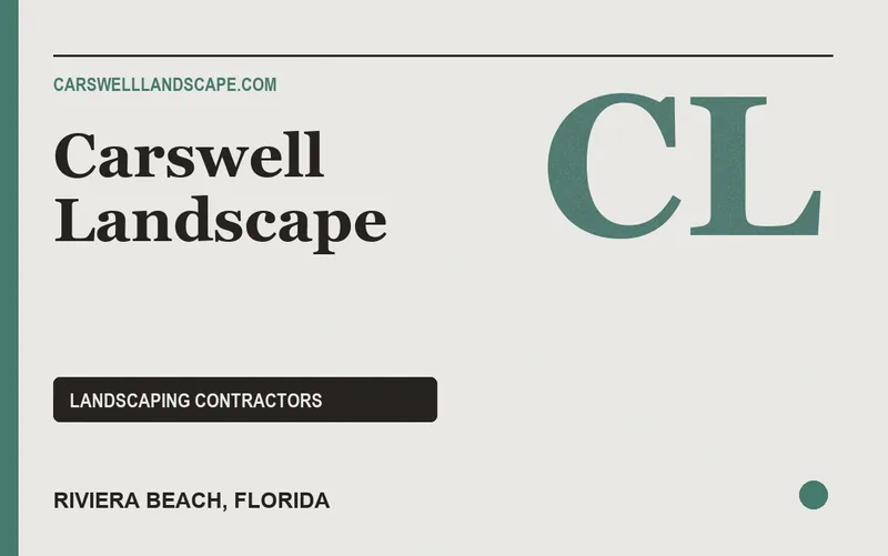 Carswell Landscape in Riviera Beach, Florida