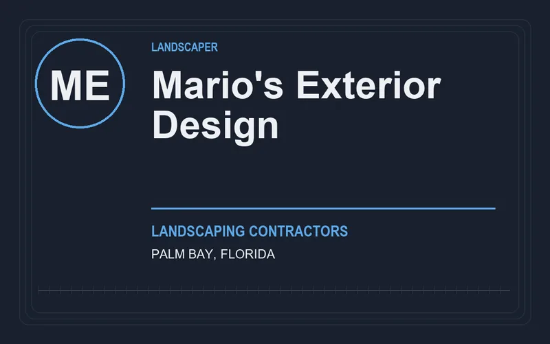 Mario's Exterior Design in Palm Bay, Florida