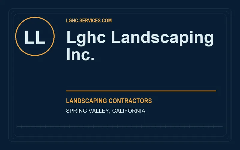 LGHC LANDSCAPING INC. in Spring Valley, California