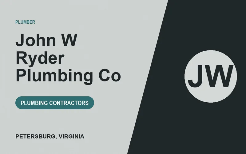 John W Ryder Plumbing Co in Petersburg, Virginia