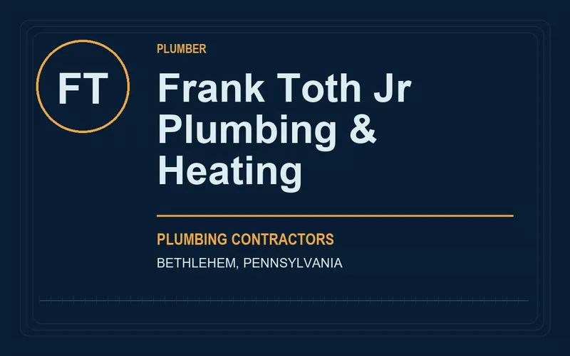Frank Toth Jr Plumbing & Heating in Bethlehem, Pennsylvania