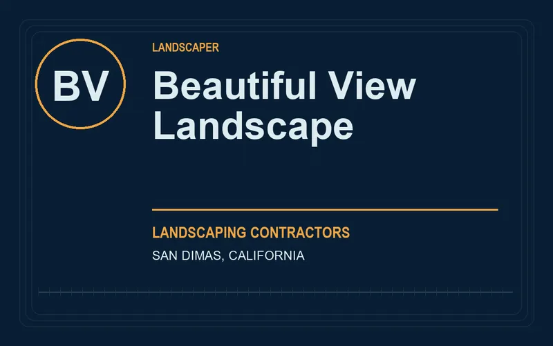 Beautiful View Landscape in San Dimas, California