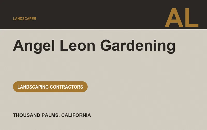 Angel Leon Gardening in Thousand Palms, California