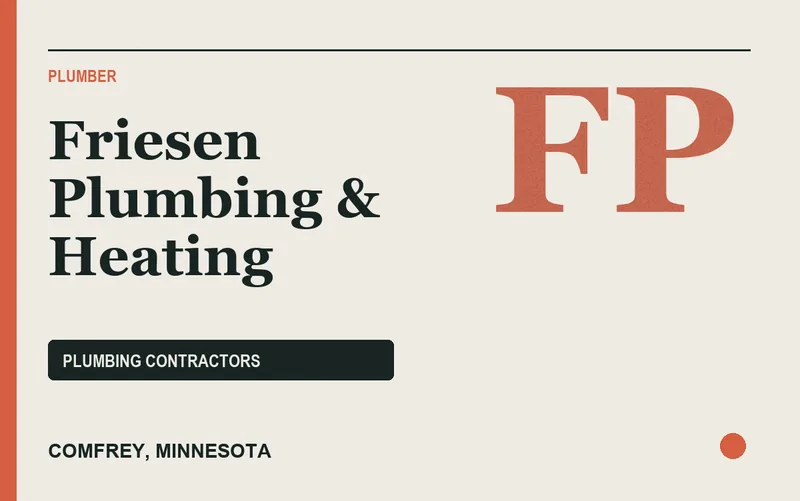 Friesen Plumbing & Heating in Comfrey, Minnesota