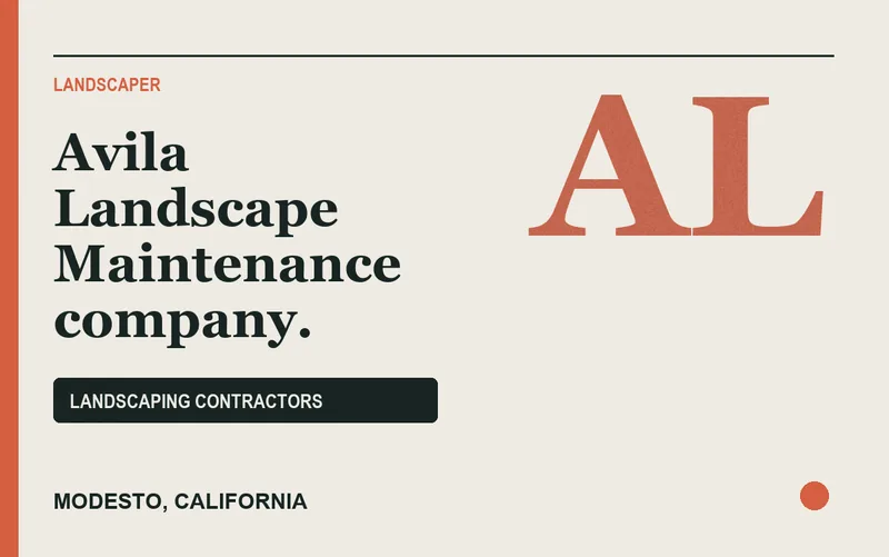Avila Landscape Maintenance company. in Modesto, California