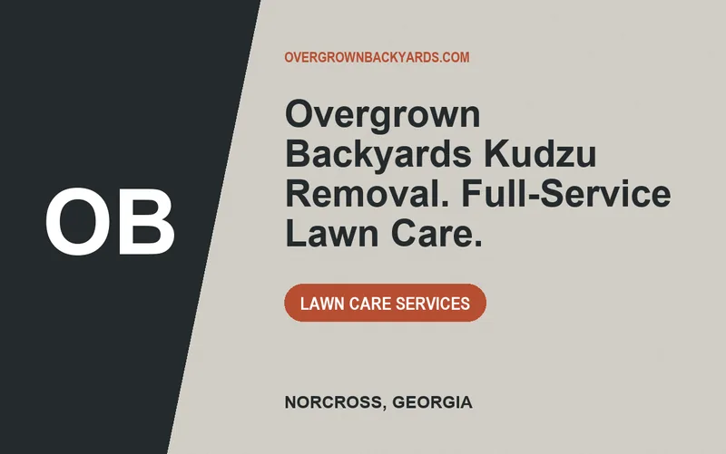 Overgrown Backyards Kudzu Removal. Full-Service Lawn Care. in Norcross, Georgia