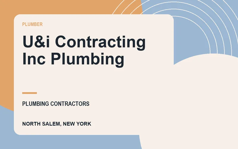 U&i Contracting Inc Plumbing in North Salem, New York