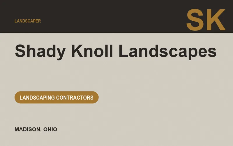 Shady Knoll Landscapes in Madison, Ohio