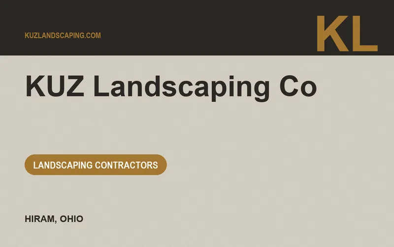 KUZ Landscaping Co in Hiram, Ohio