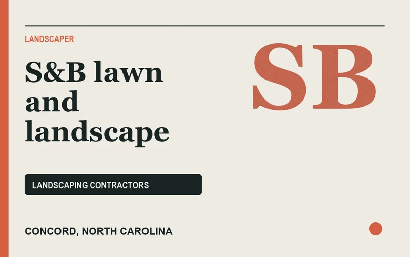 S&B lawn and landscape in Concord, North Carolina