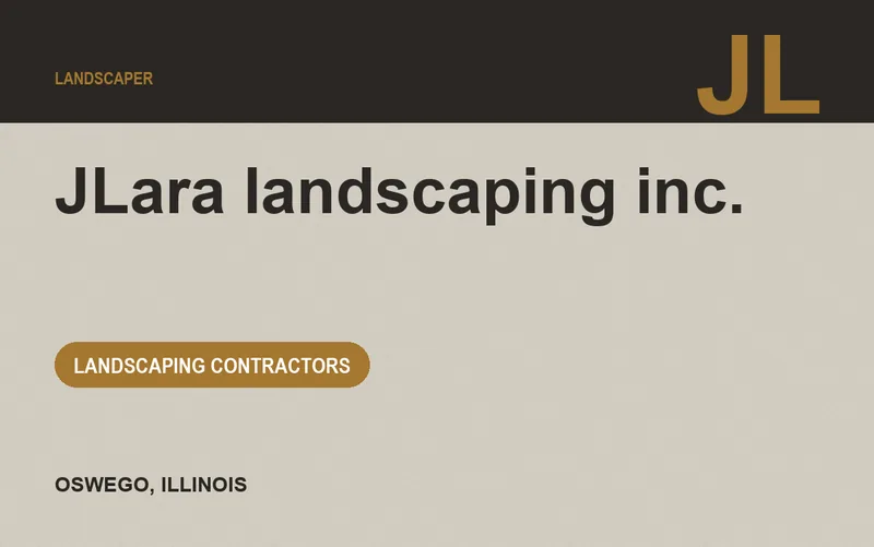 JLara landscaping inc. in Oswego, Illinois