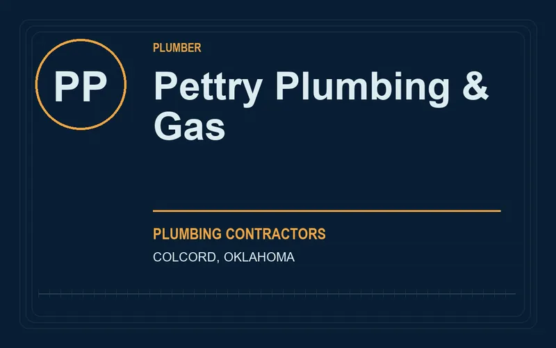 Pettry Plumbing & Gas in Colcord, Oklahoma