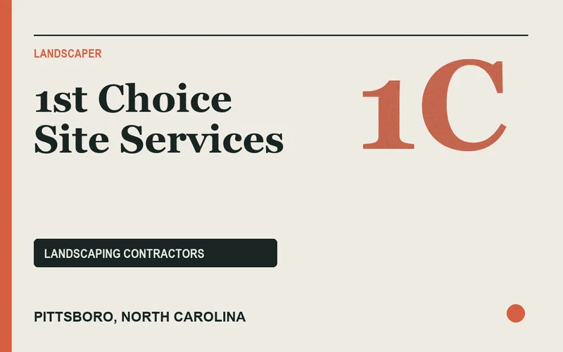 1st Choice Site Services in Pittsboro, North Carolina