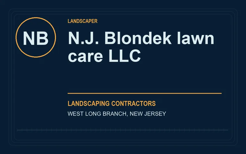 N.J. Blondek lawn care LLC in West Long Branch, New Jersey