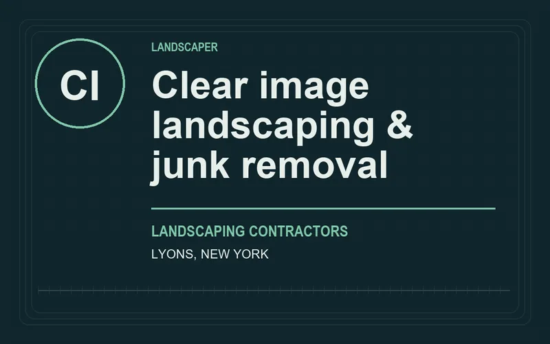 Clear image landscaping & junk removal in Lyons, New York