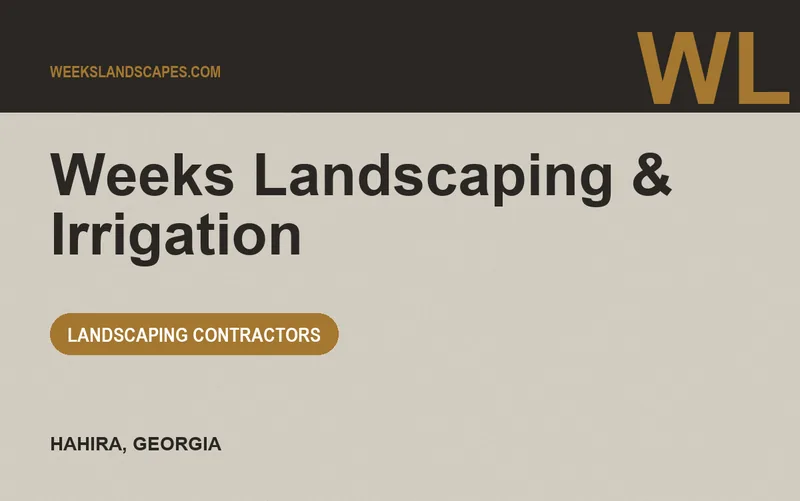 Weeks Landscaping & Irrigation in Hahira, Georgia