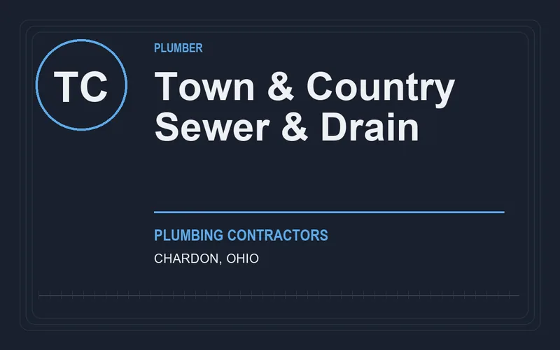 Town & Country Sewer & Drain in Chardon, Ohio