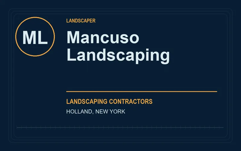 Mancuso Landscaping in Holland, New York