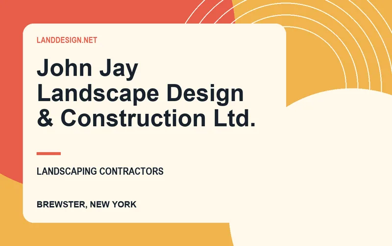 John Jay Landscape Design & Construction Ltd. in Brewster, New York
