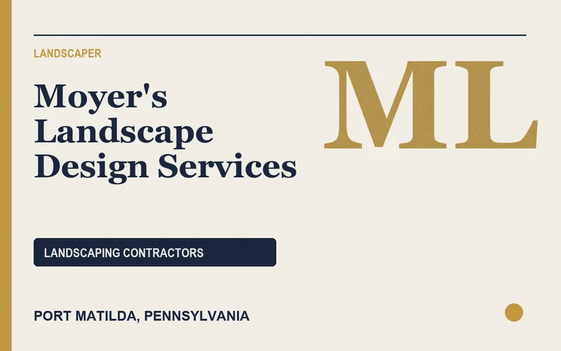 Moyer's Landscape Design Services in Port Matilda, Pennsylvania