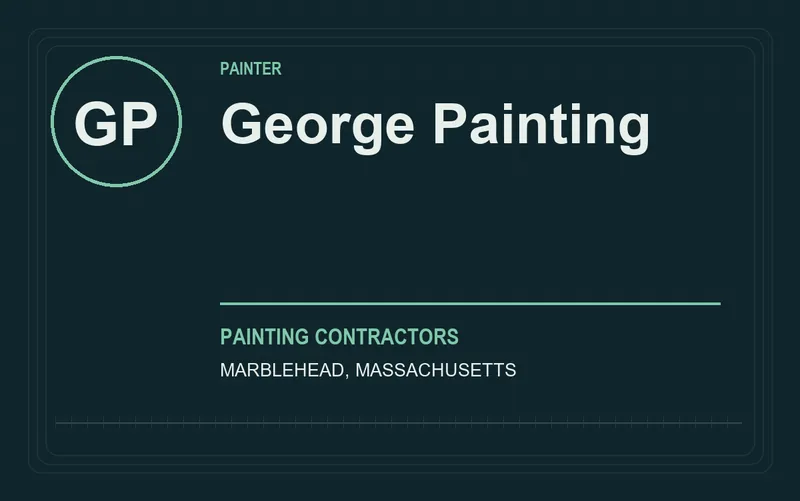 George Painting in Marblehead, Massachusetts