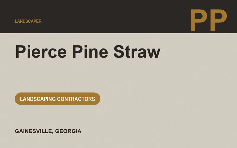 Pierce Pine Straw in Gainesville, Georgia