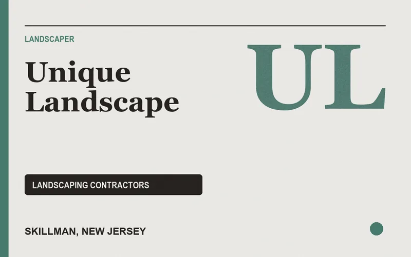 Unique Landscape in Skillman, New Jersey