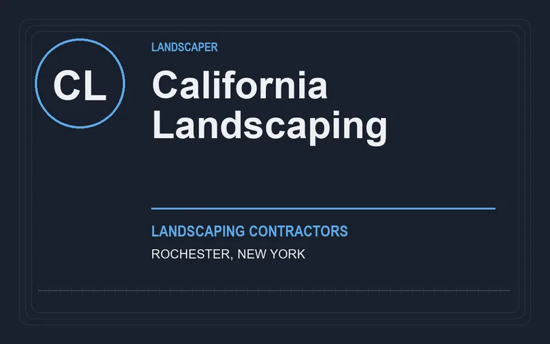 California Landscaping in Rochester, New York