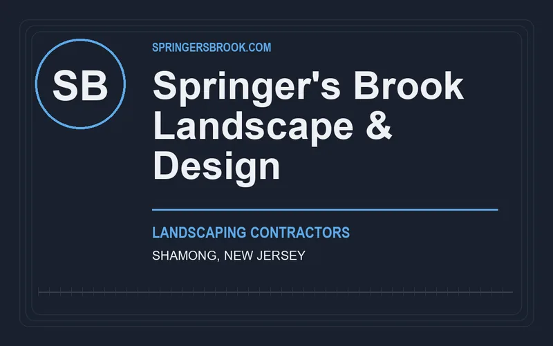 Springer's Brook Landscape & Design in Shamong, New Jersey