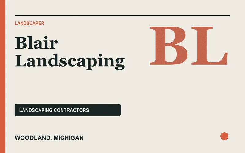 Blair Landscaping in Woodland, Michigan