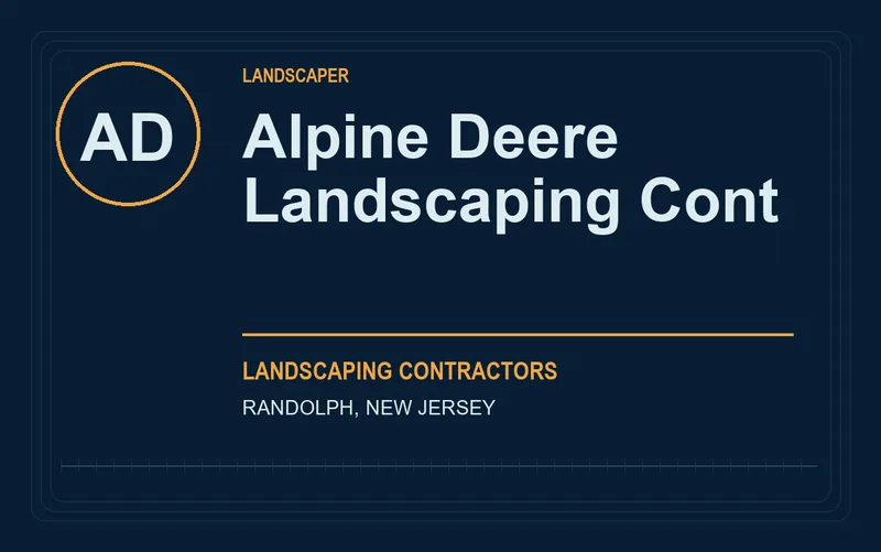Alpine Deere Landscaping Cont in Randolph, New Jersey