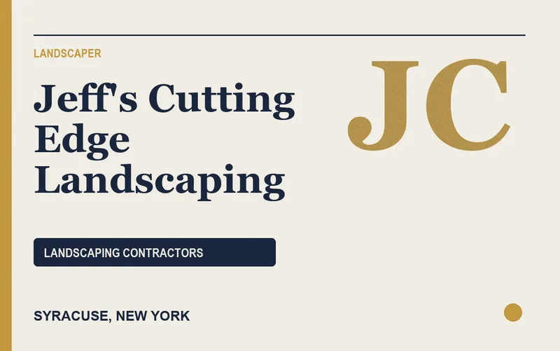 Jeff's Cutting Edge Landscaping in Syracuse, New York