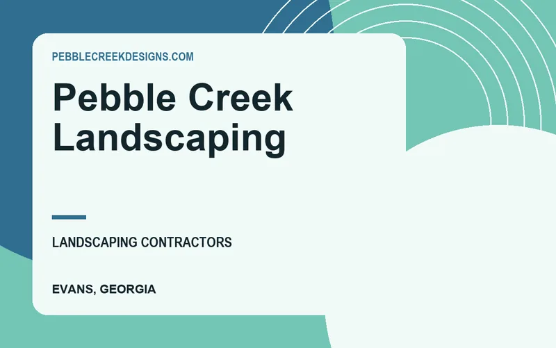 Pebble Creek Landscaping in Evans, Georgia